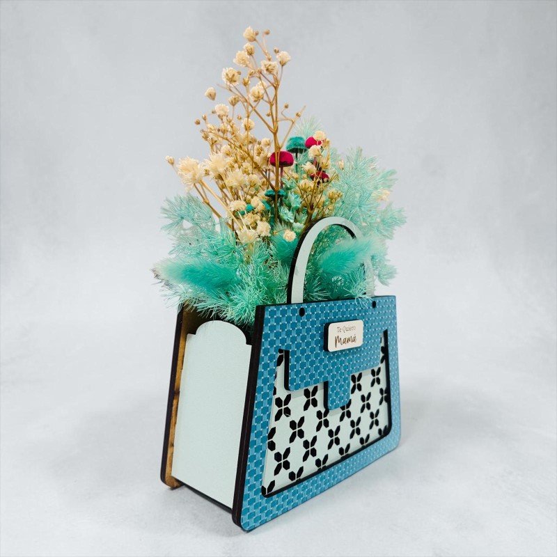 BOLSO MADERA DECORATIVO