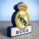 LÁMPARA 3D ESCUDO REAL MADRID