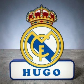 LÁMPARA 3D ESCUDO REAL MADRID