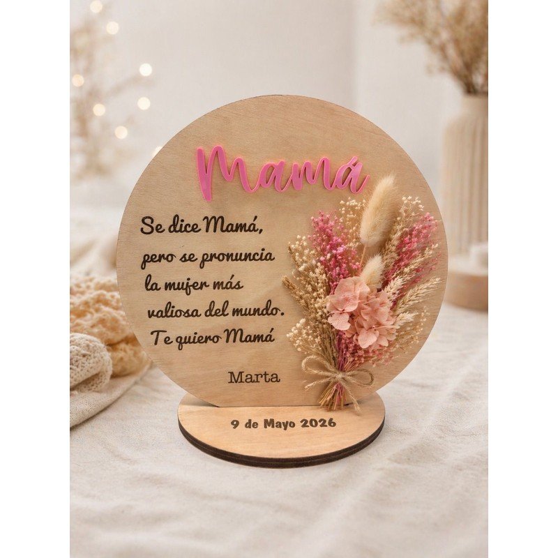PLACA REDONDA MAMÁ O ABUELA