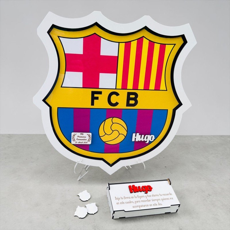 CUADRO DE FIRMAS ESCUDO F.C BARCELONA
