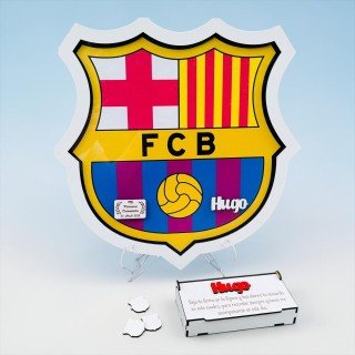 CUADRO DE FIRMAS ESCUDO F.C BARCELONA