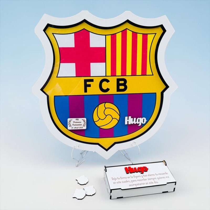 CUADRO DE FIRMAS ESCUDO F.C BARCELONA