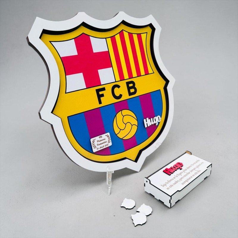 CUADRO DE FIRMAS ESCUDO F.C BARCELONA