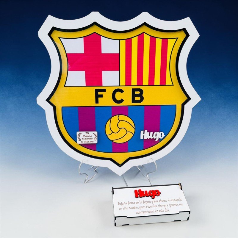 CUADRO DE FIRMAS ESCUDO F.C BARCELONA
