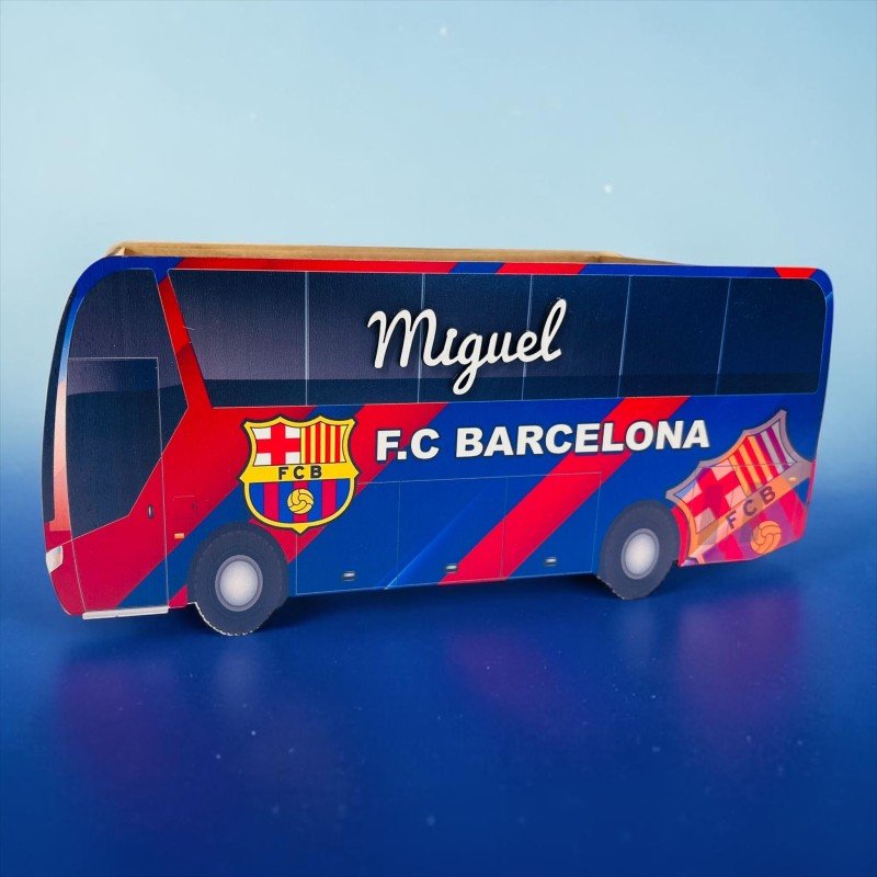 CAJA AUTOBÚS FÚTBOL