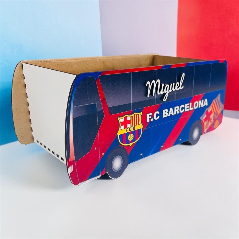 CAJA AUTOBÚS FÚTBOL