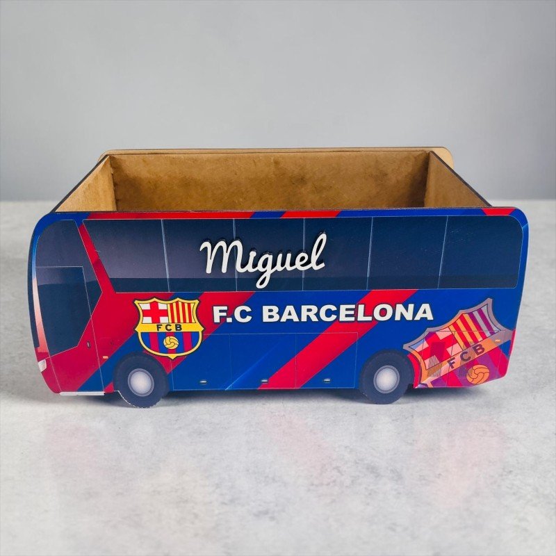 CAJA AUTOBÚS FÚTBOL