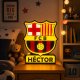 LÁMPARA 3D ESCUDO F.C BARCELONA