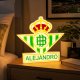 LÁMPARA 3D ESCUDO REAL BETIS