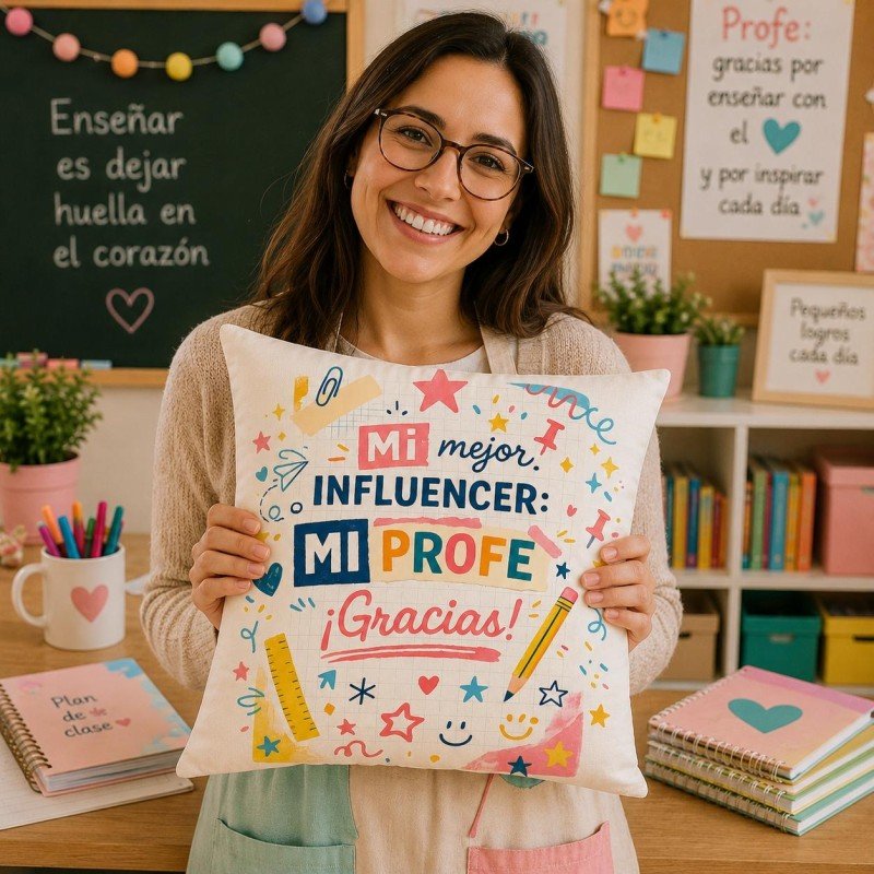 COJÍN PROFE INFLUENCER