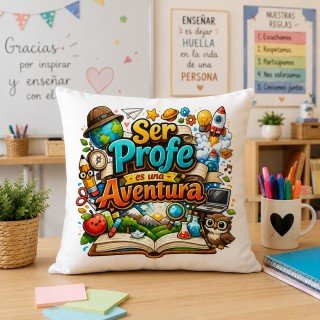 COJÍN SER PROFE ES UNA AVENTURA