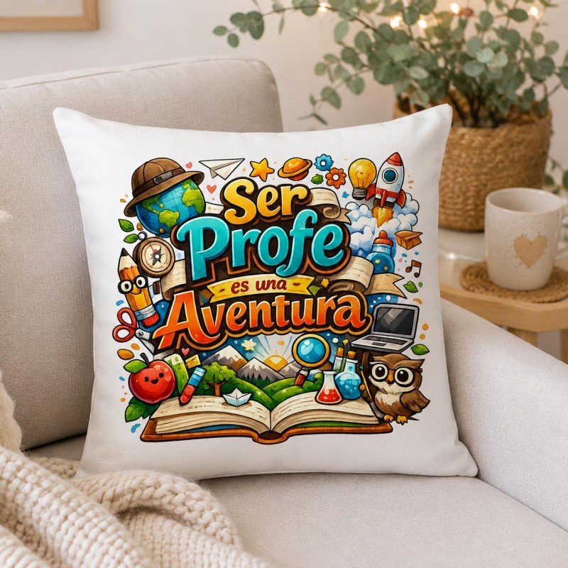 COJÍN SER PROFE ES UNA AVENTURA
