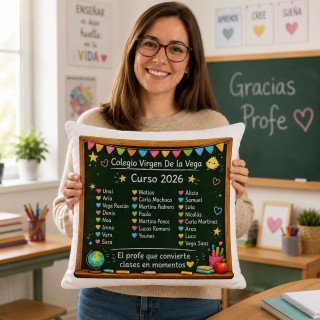 COJÍN PROFE PERSONALIZADO