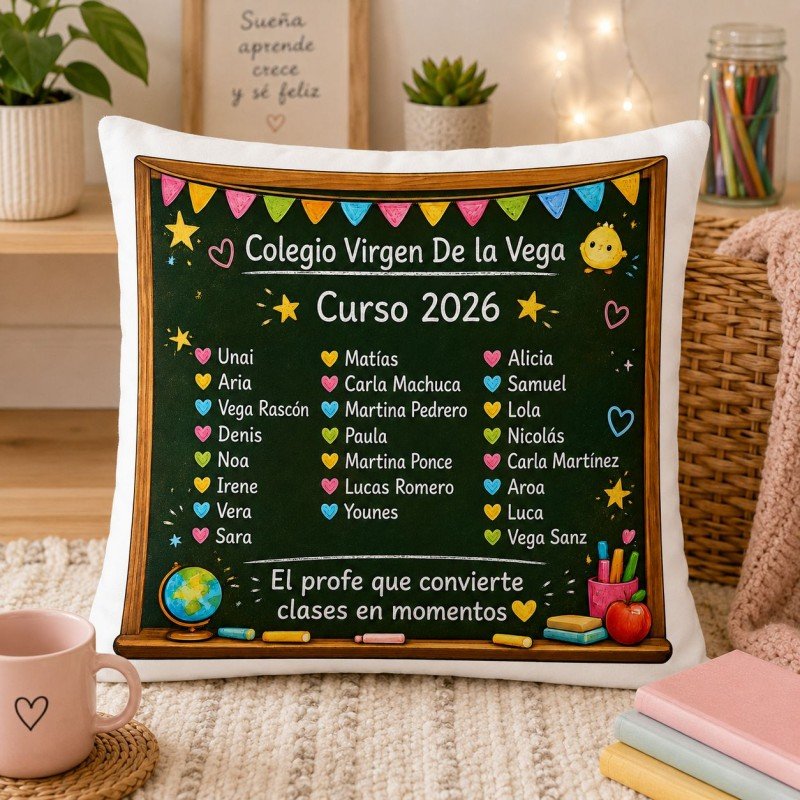 COJÍN PROFE PERSONALIZADO