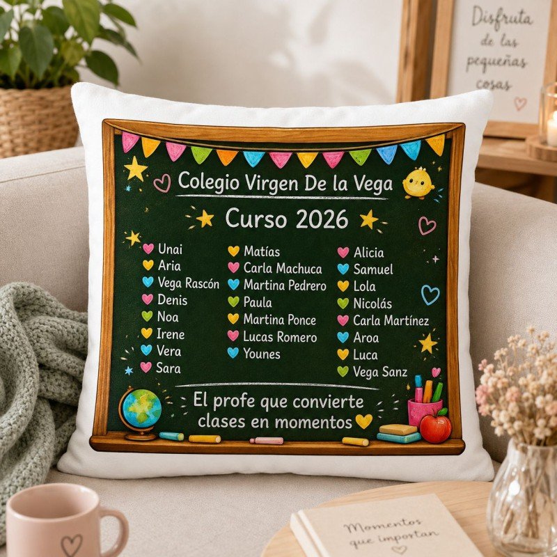 COJÍN PROFE PERSONALIZADO