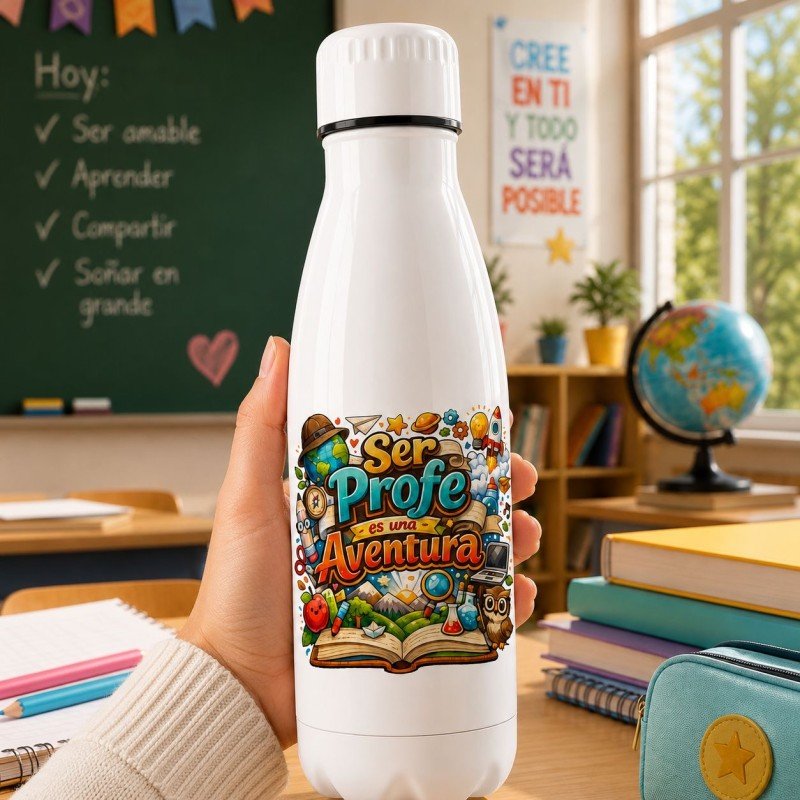 BOTELLA SER PROFE ES UNA AVENTURA