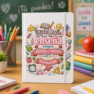 LIBRETA UN PROFESOR NO SOLO ENSEÑA