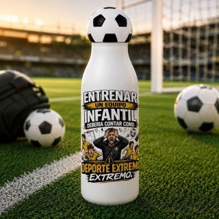 BOTELLA TAPÓN BALÓN ENTRENAR UN EQUIPO INFANTIL