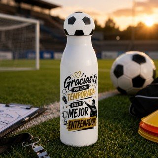 BOTELLA TAPÓN BALÓN GRACIAS POR ESTA TEMPORADA