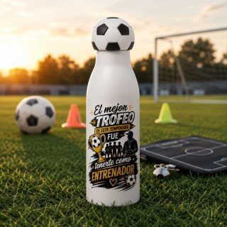 BOTELLA TAPÓN BALÓN EL MEJOR TROFEO