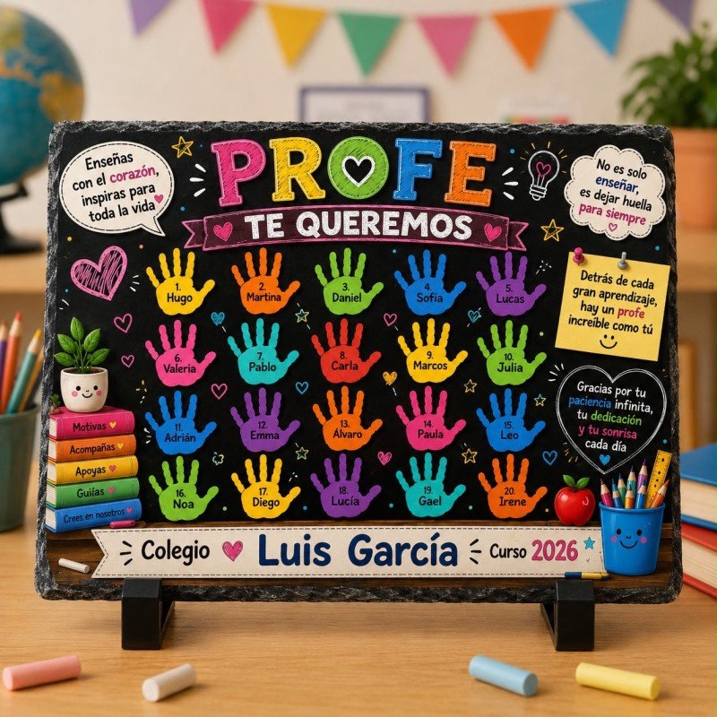 PIZARRA MANITAS DE COLORES