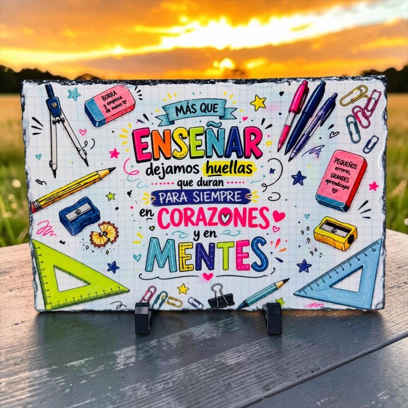 PIZARRA NO SOLO ENSEÑAMOS CONTENIDO