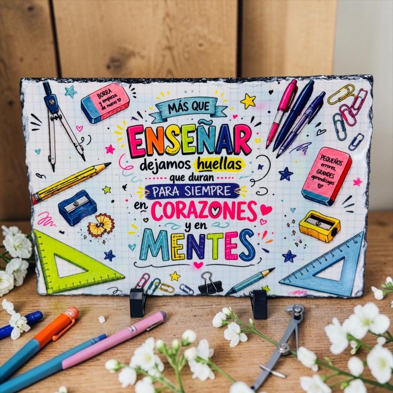 PIZARRA NO SOLO ENSEÑAMOS CONTENIDO