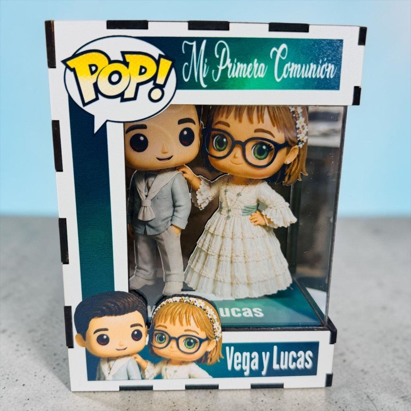 FUNKO DE MADERA PERSONALIZADO COMUNIÓN