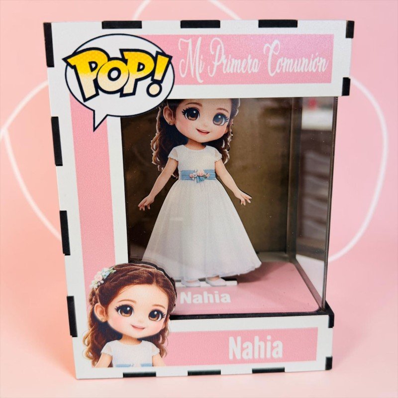 FUNKO DE MADERA PERSONALIZADO COMUNIÓN