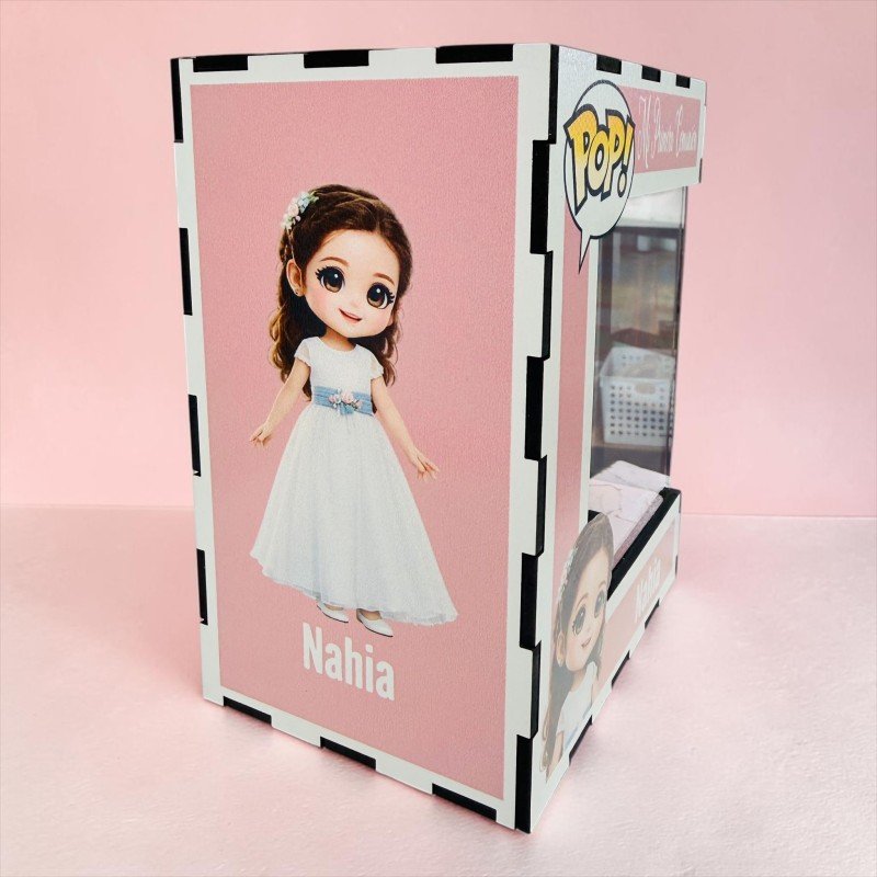 FUNKO DE MADERA PERSONALIZADO COMUNIÓN
