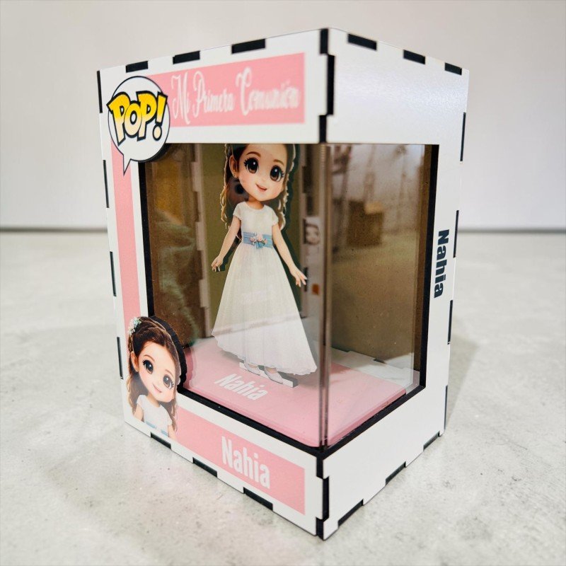 FUNKO DE MADERA PERSONALIZADO COMUNIÓN