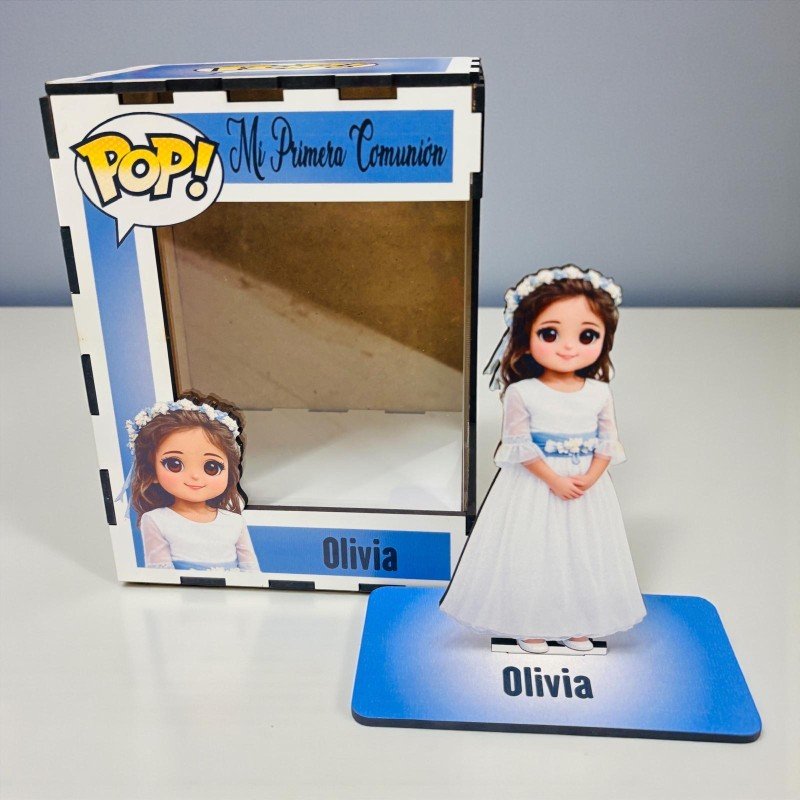 FUNKO DE MADERA PERSONALIZADO COMUNIÓN