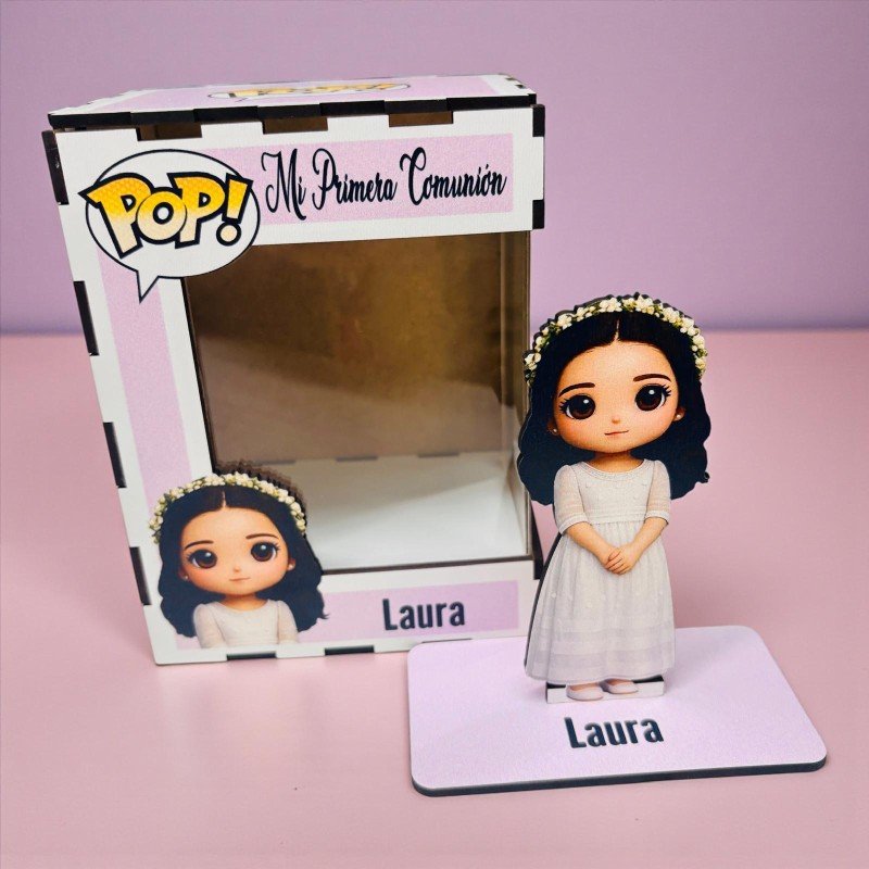 FUNKO DE MADERA PERSONALIZADO COMUNIÓN