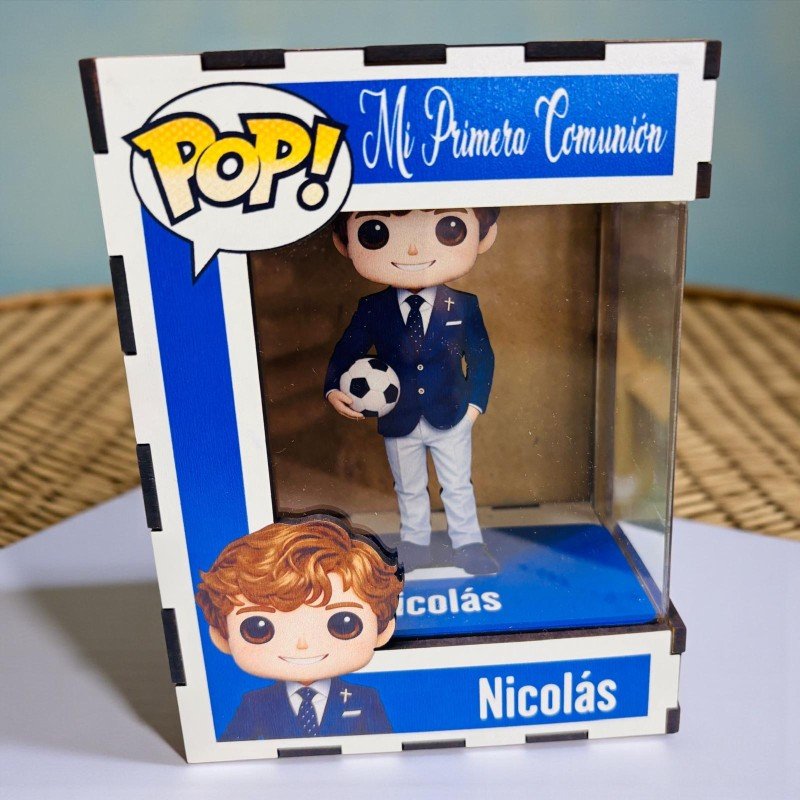 FUNKO DE MADERA PERSONALIZADO COMUNIÓN