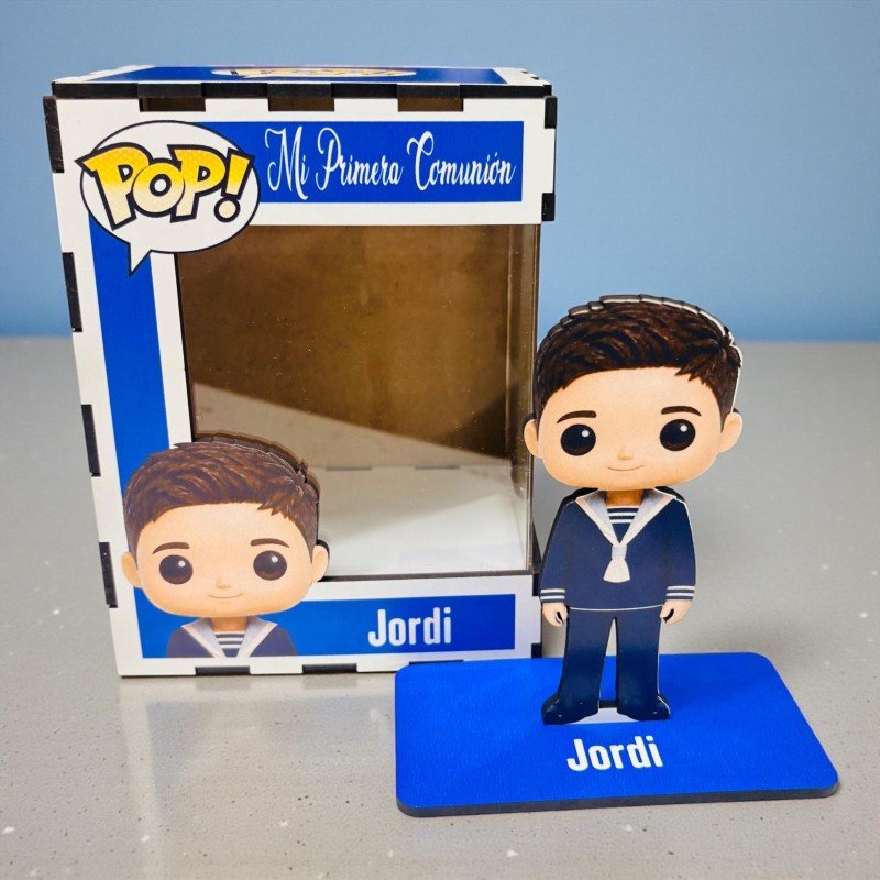 FUNKO DE MADERA PERSONALIZADO COMUNIÓN