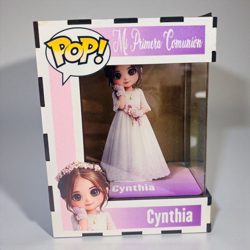 FUNKO DE MADERA PERSONALIZADO COMUNIÓN