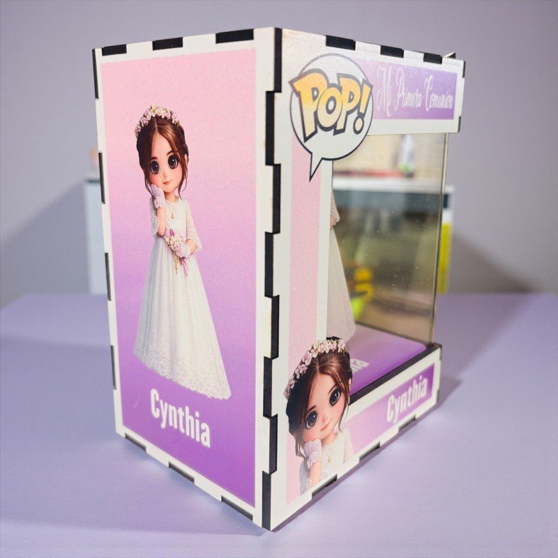 FUNKO DE MADERA PERSONALIZADO COMUNIÓN
