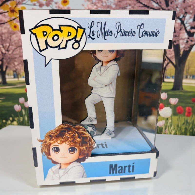 FUNKO DE MADERA PERSONALIZADO COMUNIÓN