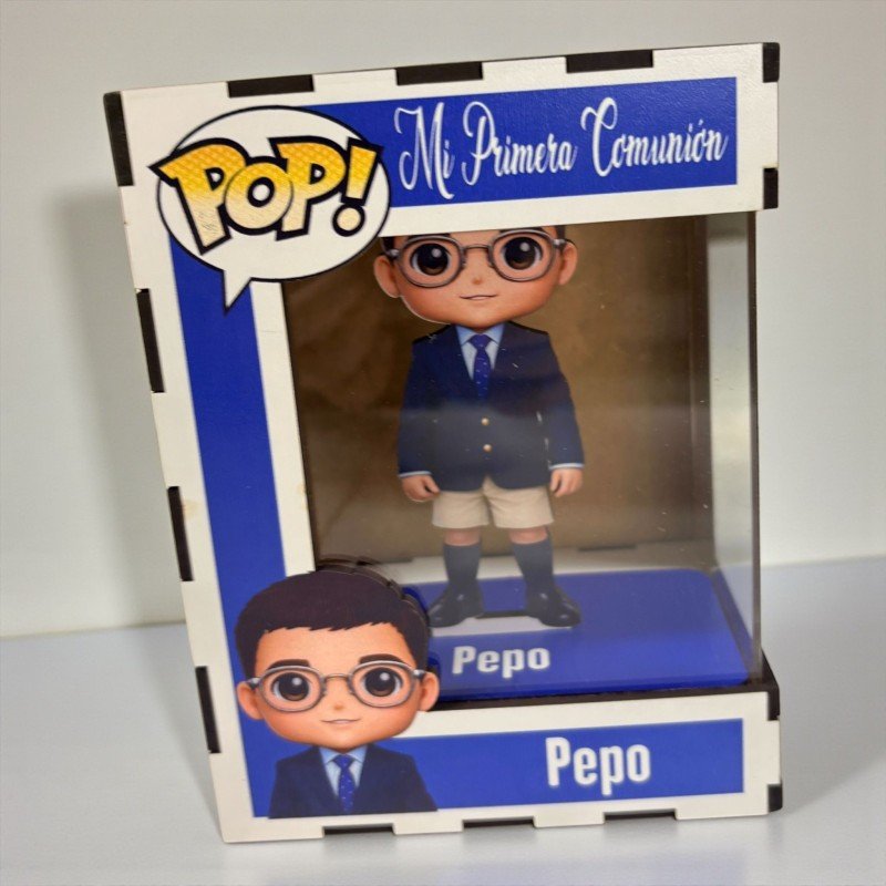 FUNKO DE MADERA PERSONALIZADO COMUNIÓN