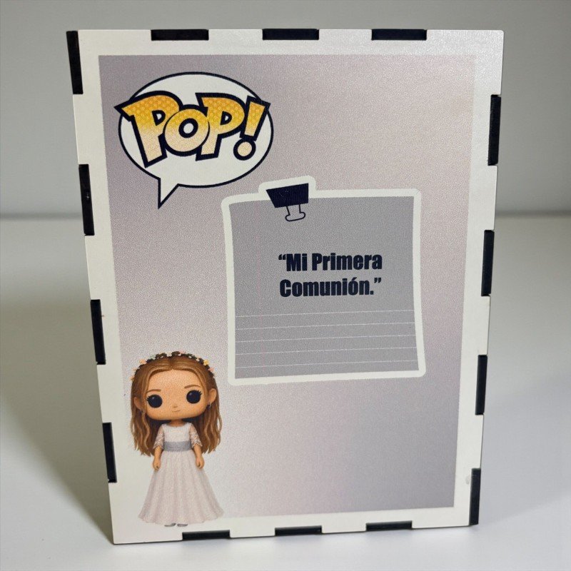 FUNKO DE MADERA PERSONALIZADO COMUNIÓN