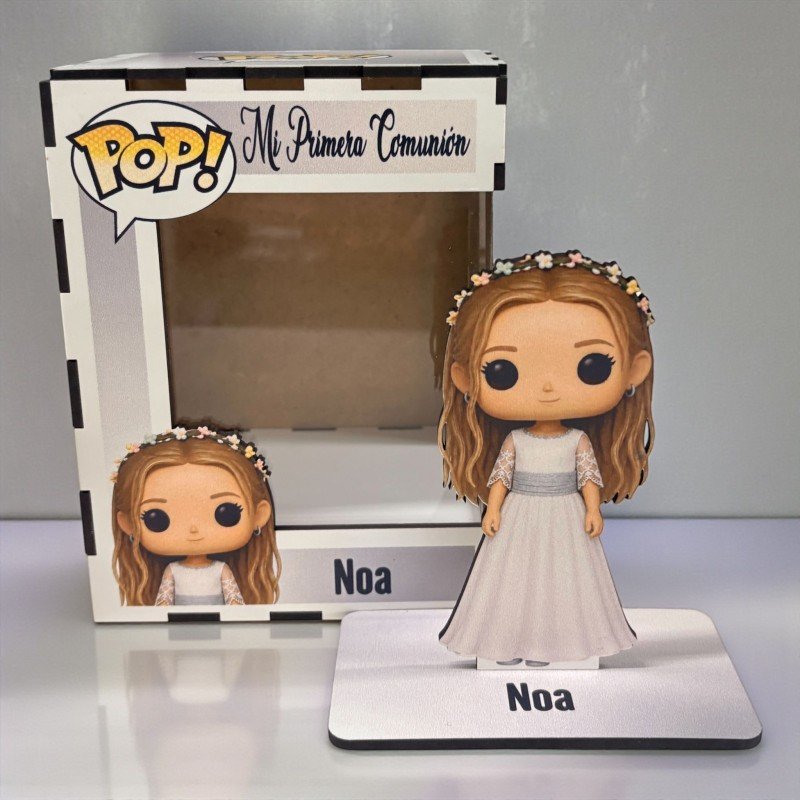 FUNKO DE MADERA PERSONALIZADO COMUNIÓN