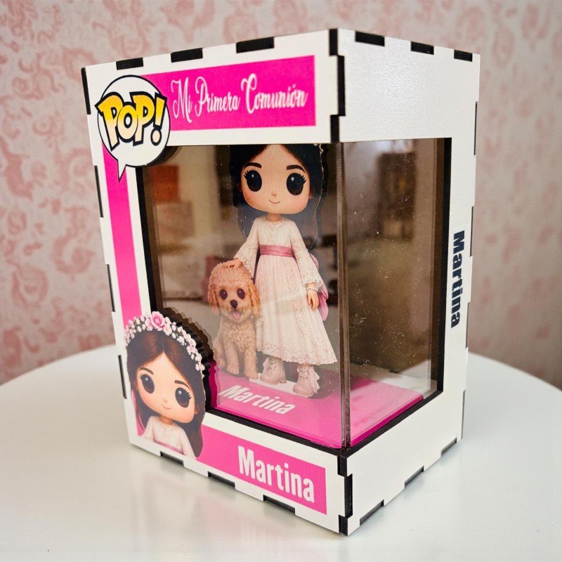 FUNKO DE MADERA PERSONALIZADO COMUNIÓN