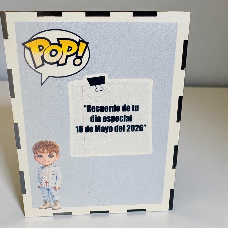 FUNKO DE MADERA PERSONALIZADO COMUNIÓN