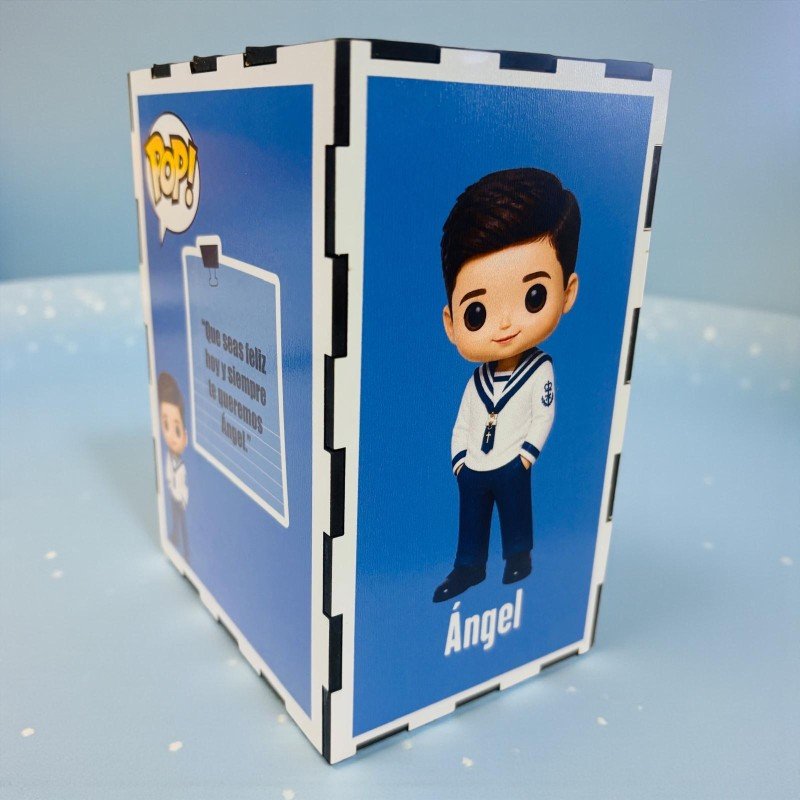 FUNKO DE MADERA PERSONALIZADO COMUNIÓN