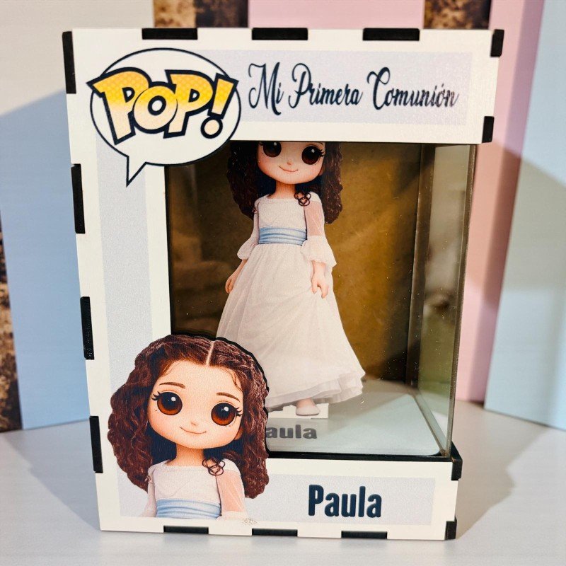 FUNKO DE MADERA PERSONALIZADO COMUNIÓN