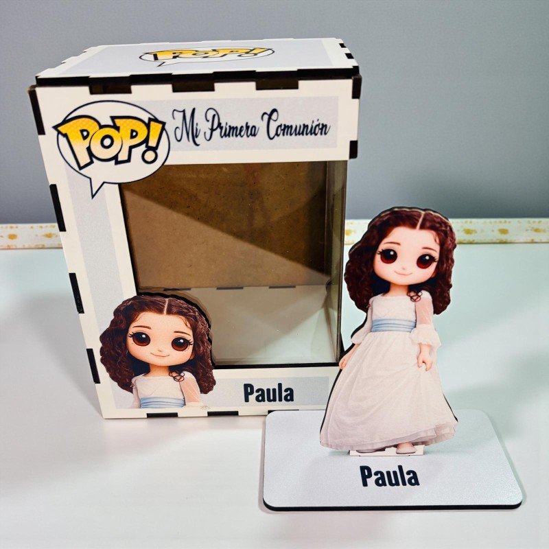 FUNKO DE MADERA PERSONALIZADO COMUNIÓN