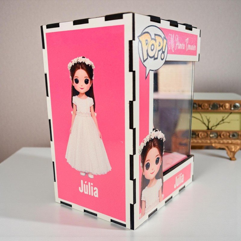 FUNKO DE MADERA PERSONALIZADO COMUNIÓN