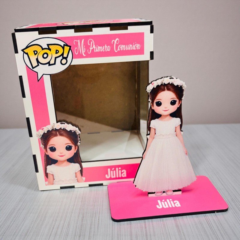 FUNKO DE MADERA PERSONALIZADO COMUNIÓN