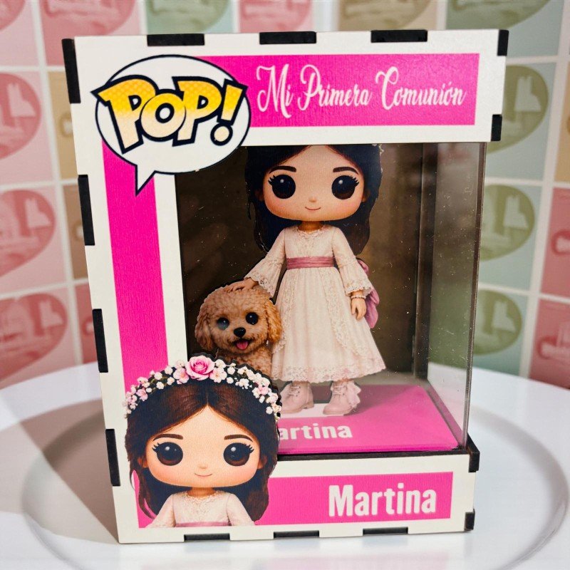 FUNKO DE MADERA PERSONALIZADO COMUNIÓN